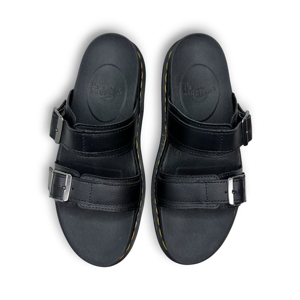 Dr. Martens Myles Slide Sandal Size Women’s US 9 Black Platform Two Strap 570036 - Picture 2 of 11